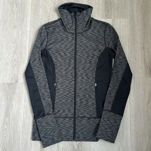 Ideology women’s Gray and Black Athletic Jacket with Textured Pattern size Xs